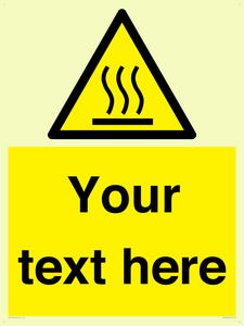 Custom Hot Surface Sign